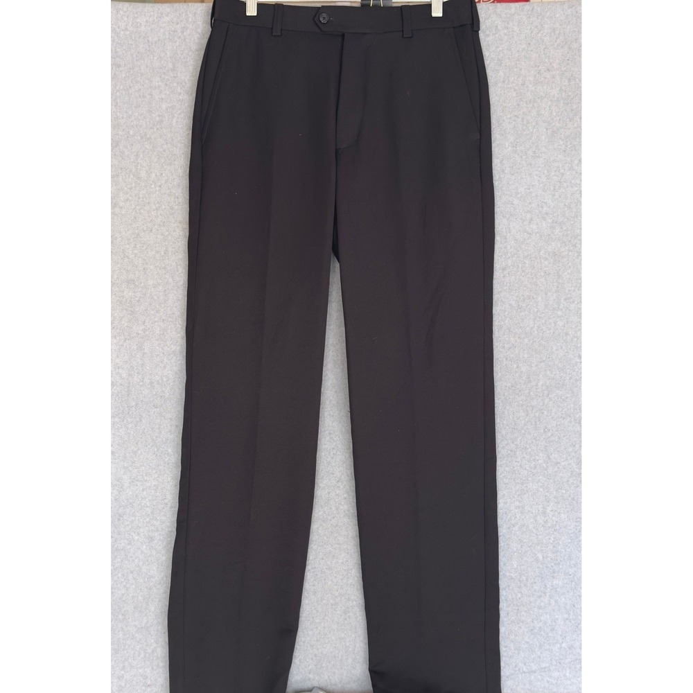 New! IZOD Golf Pants Mens 32x34 Black Classic Fit SportFlex Stretch Wicking NWT